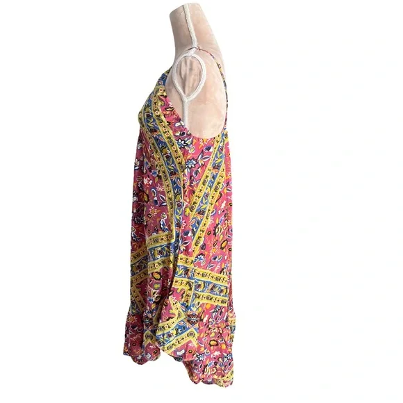 Karma Highway Vibrant Asymmetrical Floral Sundress NWT - Picture 4 of 10